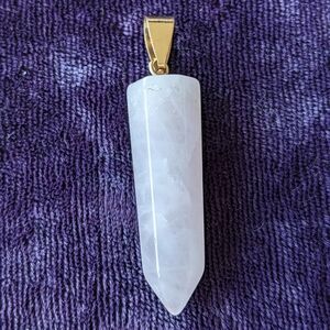 Vintage Handmade Pendant Pendulum With Natural Pink Rose Quartz Crystal